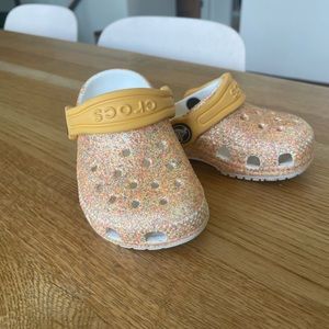 Toddler glitter Crocs